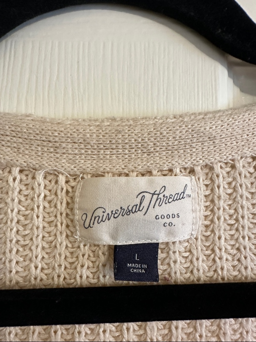 Universal Thread Cream Knit Open Cropped Cardigan - Picture 2 of 7
